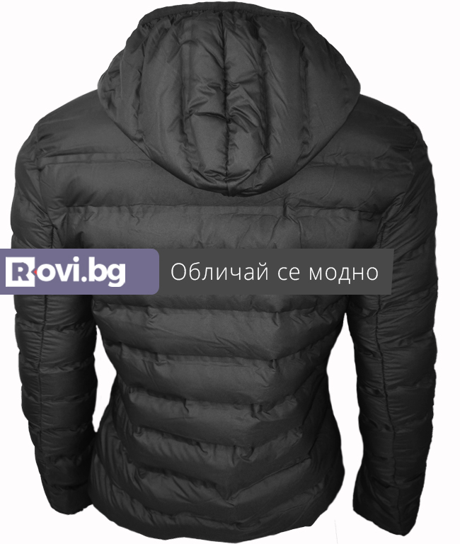 Мъжко зимно яке Виктор черен